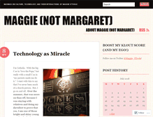 Tablet Screenshot of maggienotmargaret.com